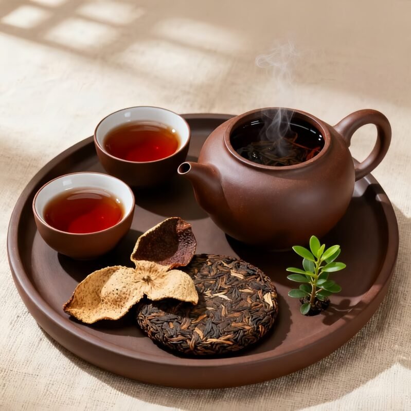 Aged Tealeaves Chenpi Puer Tea 250g_Ring03