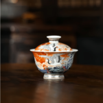 Auspicious crane Gaiwan Chinese tea set_Ring02