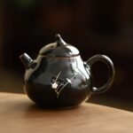 Black Pear shape Teapots Chinese tea set_Ring02