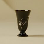 Black gold Silver gilt Teacups Chinese tea set_Ring02