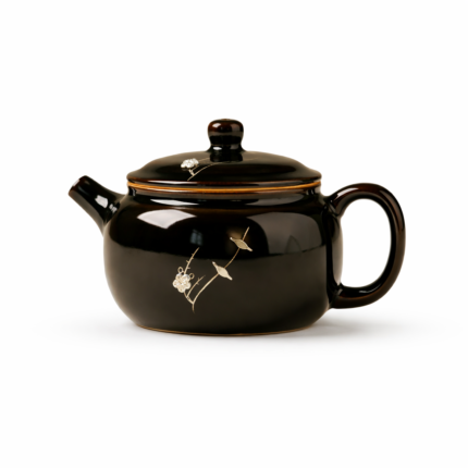 Black silver jewelry Teapots Chinese tea set_Main