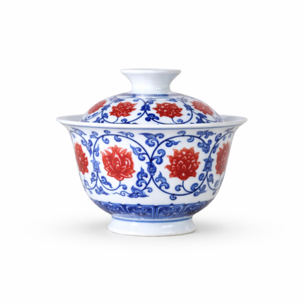 Blue and White Porcelain Gaiwan Tea service set_Main