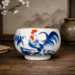 Blue and white porcelain Teacups Tea cup set_Ring01