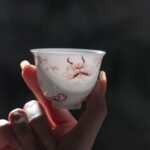 Butterfly Flowers Gaiwan Chinese tea set For Sipping and Gifting_Ring05