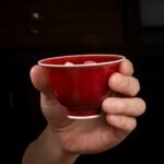 Dark red Teacups Tea cup set_Ring03