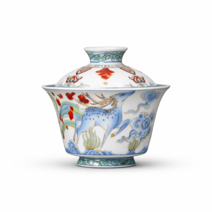 Deer art Gaiwan Chinese tea set_Main