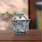 Deer art Gaiwan Chinese tea set_Ring03