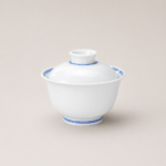 Gaiwan Blue and White Porcelain with White Body Tea cup set_Ring04