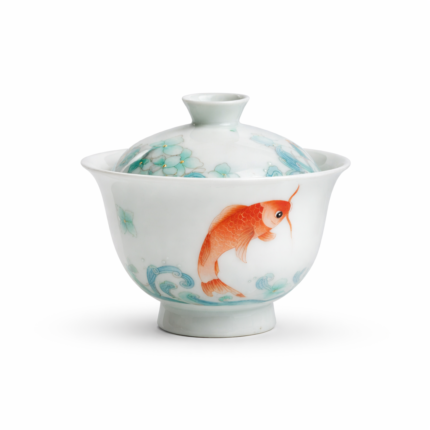 Gaiwan Chinese tea set Hand Painted Koi_Main