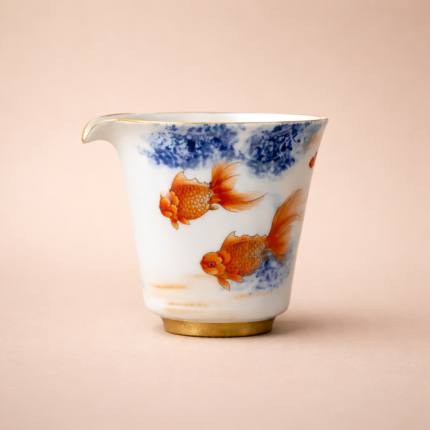 Goldfish Fairness Cup Chinese tea set_Ring03