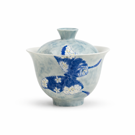 Hand Painted Butterfly Gaiwan Chinese tea set_Main
