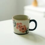 Flowers Coffee Cup Mug Tea cup set_Ring02