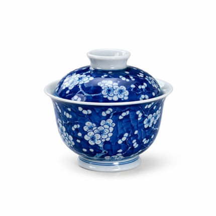 Hand Painted Ice Plum Gaiwan Chinese tea set_Main