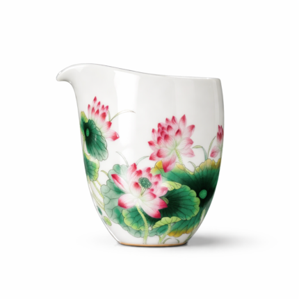 Hand Painted Lotus Fairness Cup Chinese tea set_Main