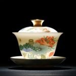 Lotus Pattern Gaiwan Chinese tea set_Ring01