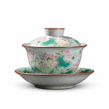 Lotus flower Gaiwan Tea cup set For Daily Tea_Main