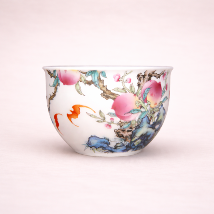 Peach Teacups Tea cup set For Daily Tea_Ring03