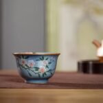Peach blossom Teacups Chinese tea set_Ring01