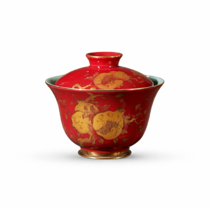 Pomegranate Red Gaiwan Chinese tea set_Main