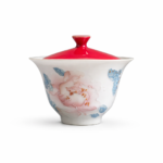 Relief Peony Gaiwan Chinese tea set _Main