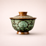 Relief Peony Gaiwan Chinese tea set_Ring03