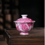 Ruby red Gaiwan Chinese tea set_Ring01