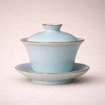 Sky blue Gaiwan Chinese tea set_Ring01