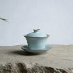 Sky blue Gaiwan Chinese tea set_Ring02