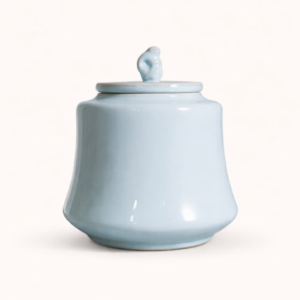 Tea leaves Jar Traditional Ru Porcelain_Ring01