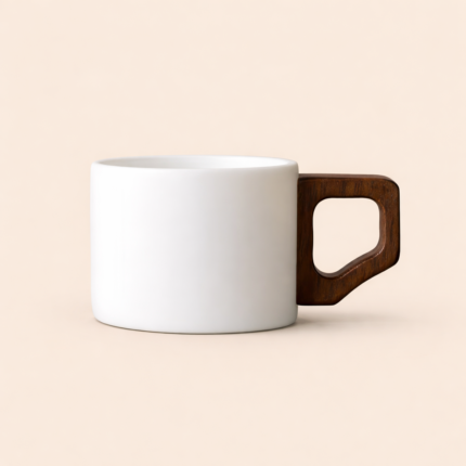 White Mugs Coffee cup Tea cup set_Ring01
